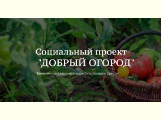 Всероссийский социальный проект «Добрый огород»